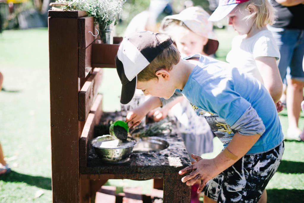 Mud kitchen play