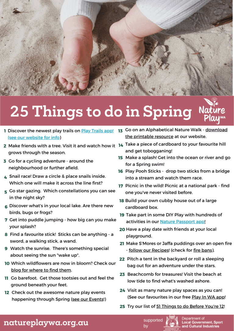 List of 25 things to do in spring