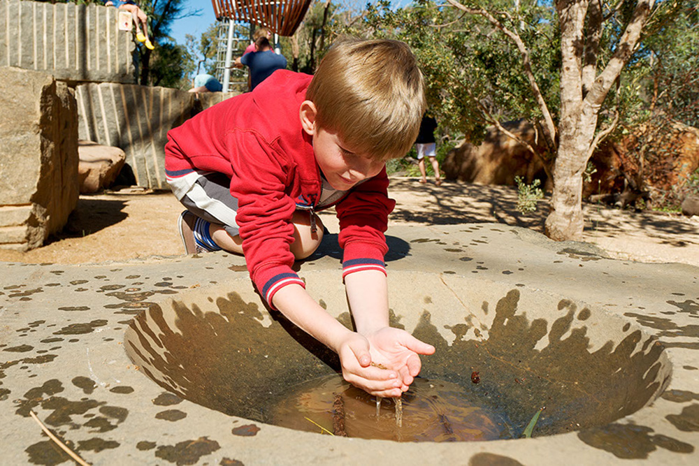 Rio Tinto Naturescape water play space Perth