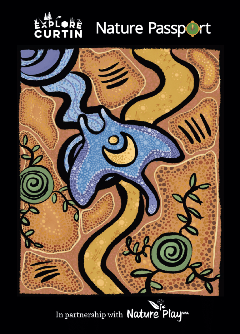 The front cover of the Explore Curtin Nature Passport.