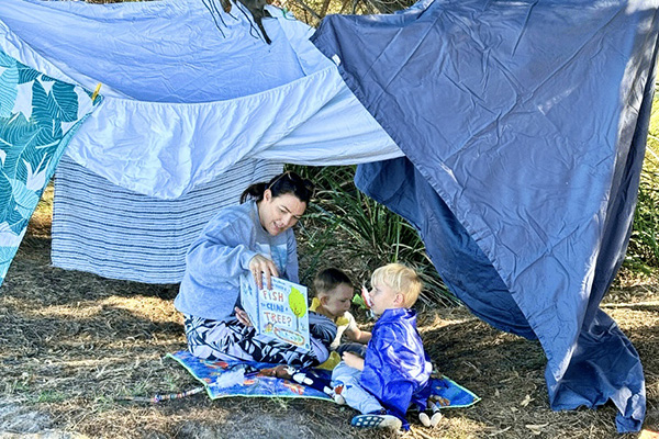 Cubby stories literacy play