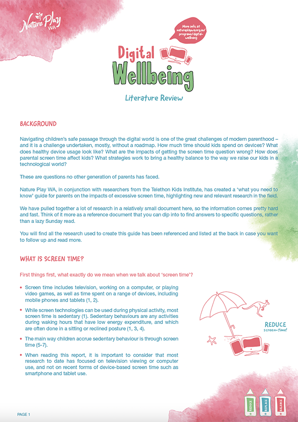Digital Wellbeing Recommendations for Parents