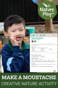 Make a Moustache Creative Nature Activity
