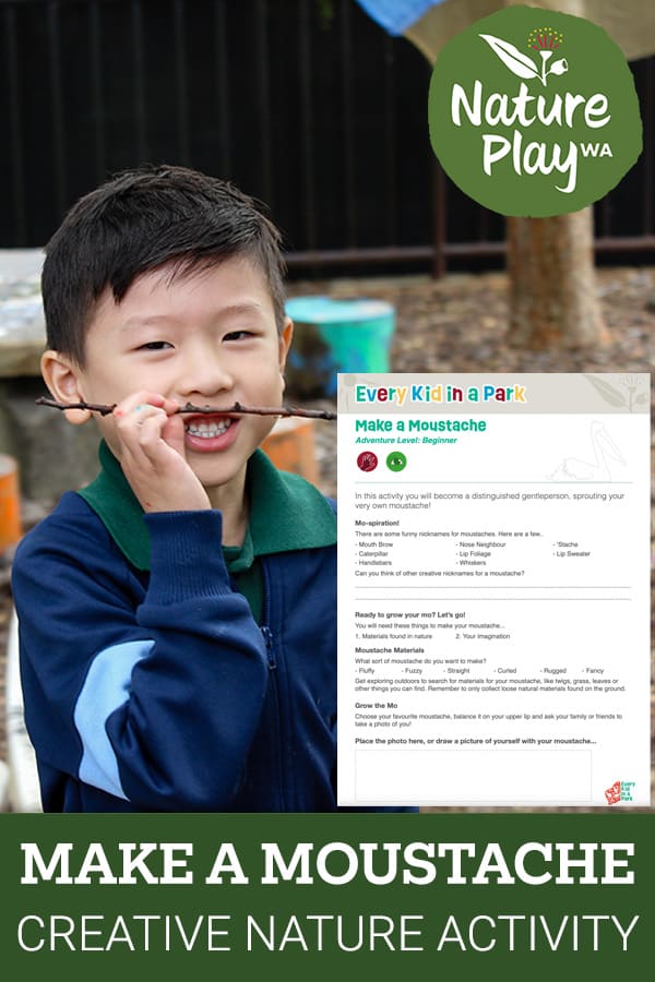 Make a Moustache Creative Nature Activity