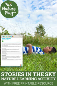 Stories in the sky nature learning activity