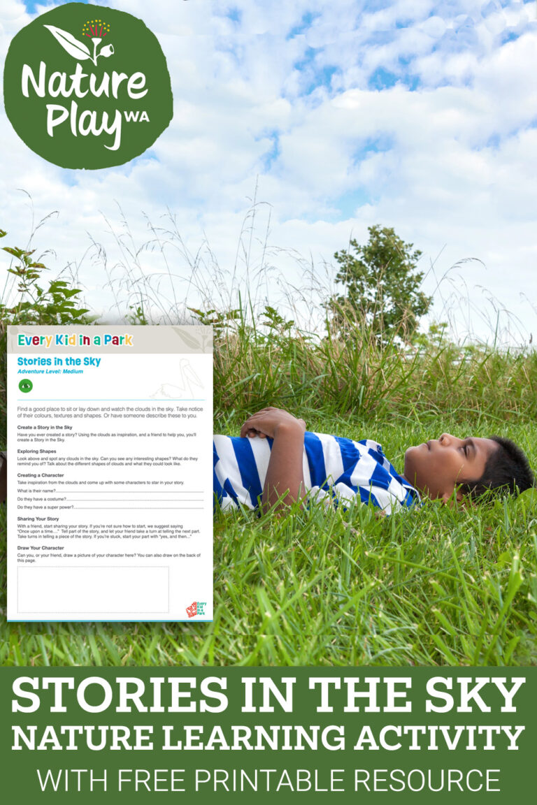 Stories in the sky nature learning activity