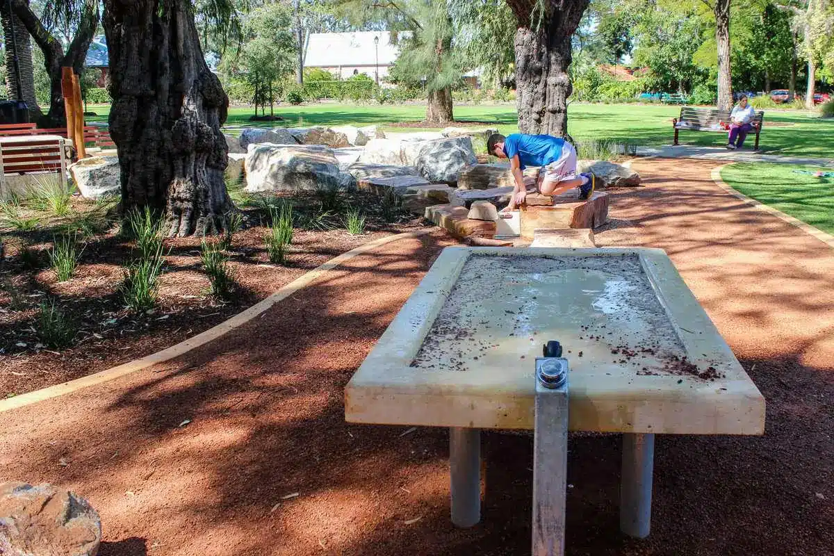 Subiaco Theatre Gardens Water Play table