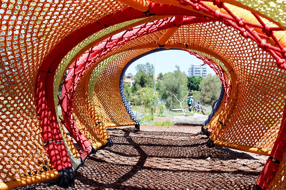 Chevron Parkland playground tunnels