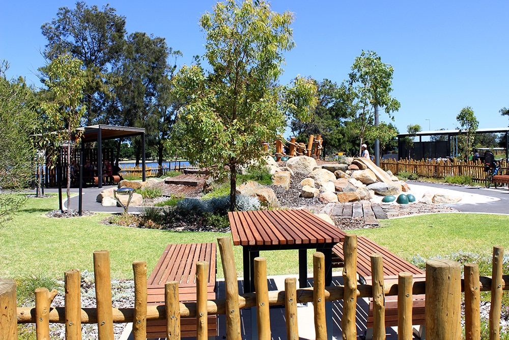 Chevron Parkland toddler playground