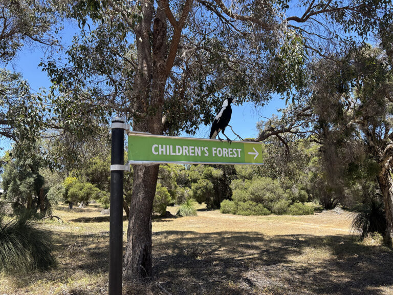 Childrens Forest at Whiteman Park sign