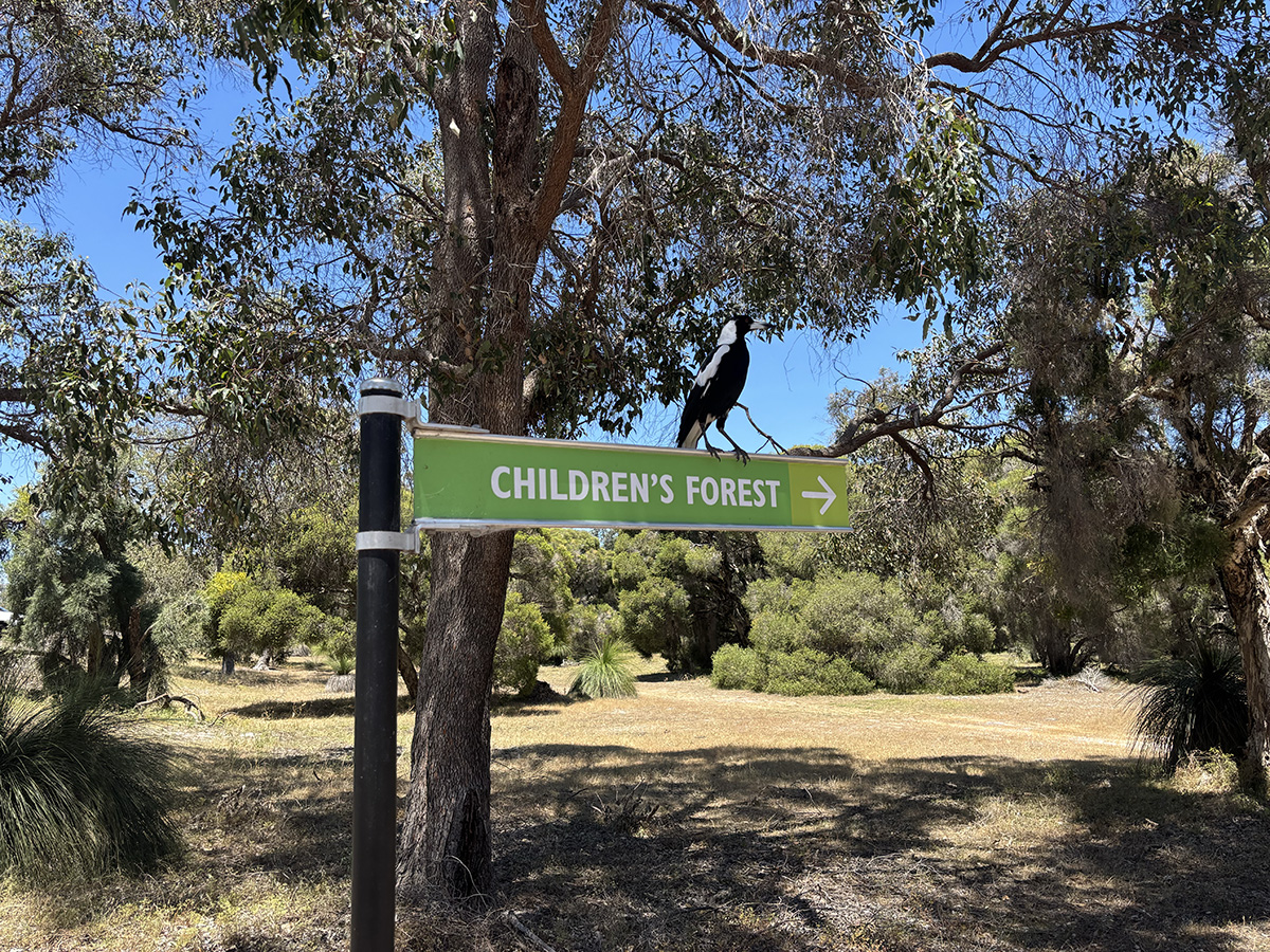 Childrens Forest at Whiteman Park sign