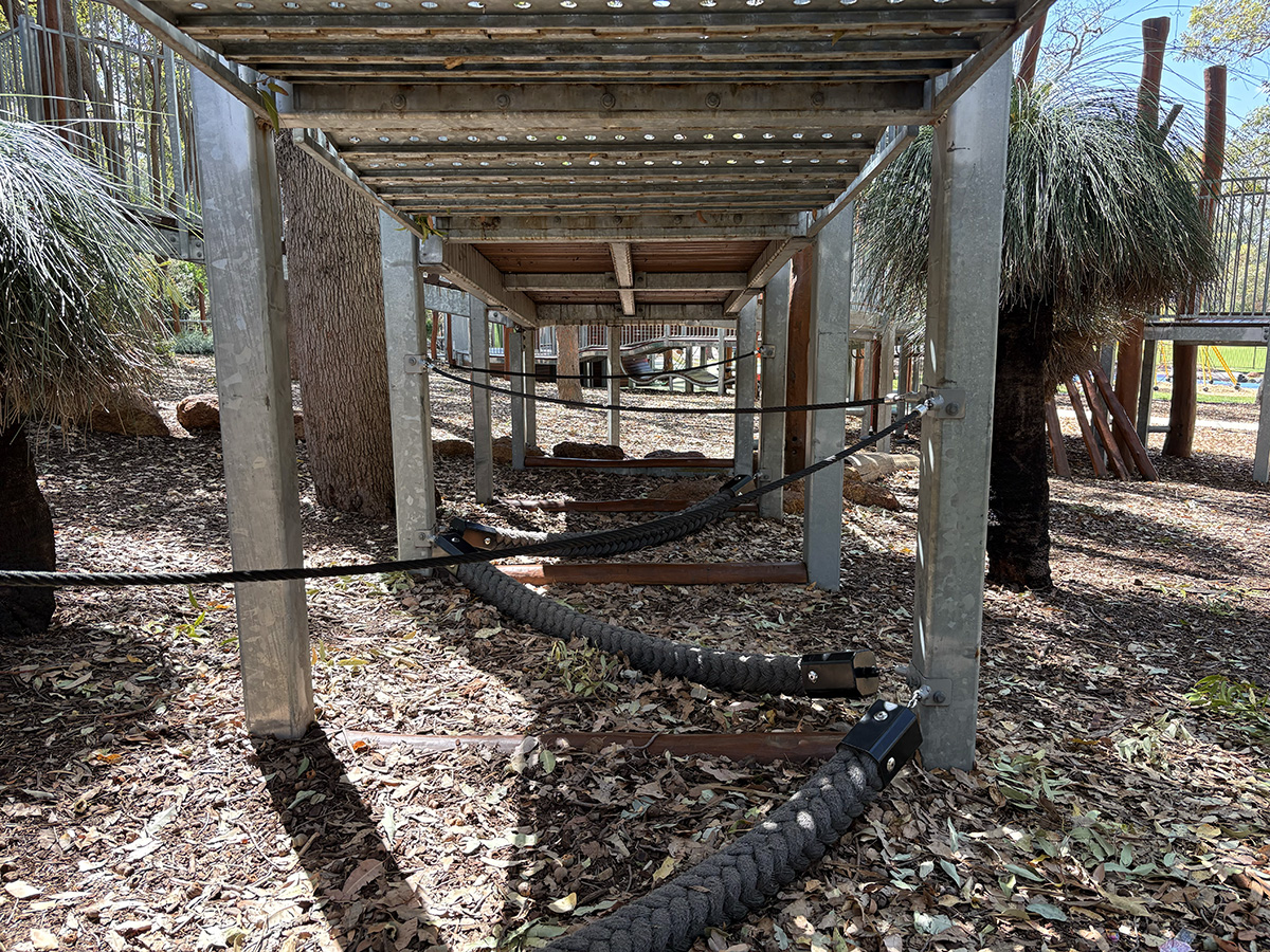 Kwinana Adventure Park nature play equipment
