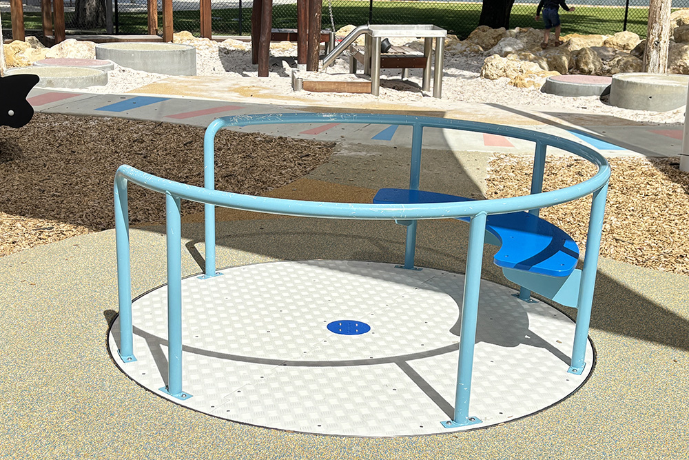 Mandurah Eastern Foreshore Playground merry go round