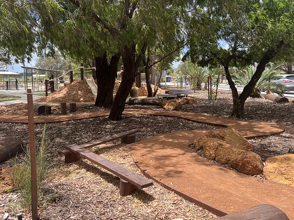 Maniana Park Playground pathway