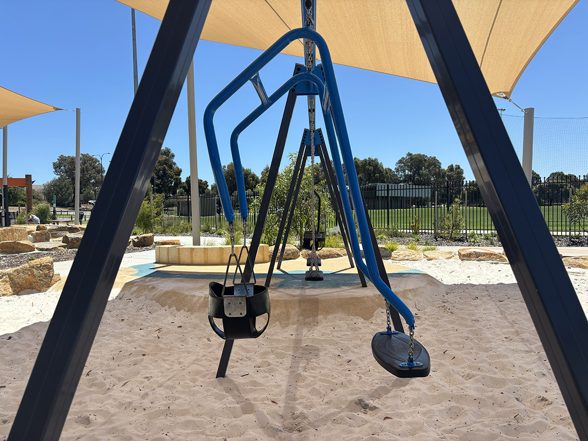 Riverlinks all abilities playground swing