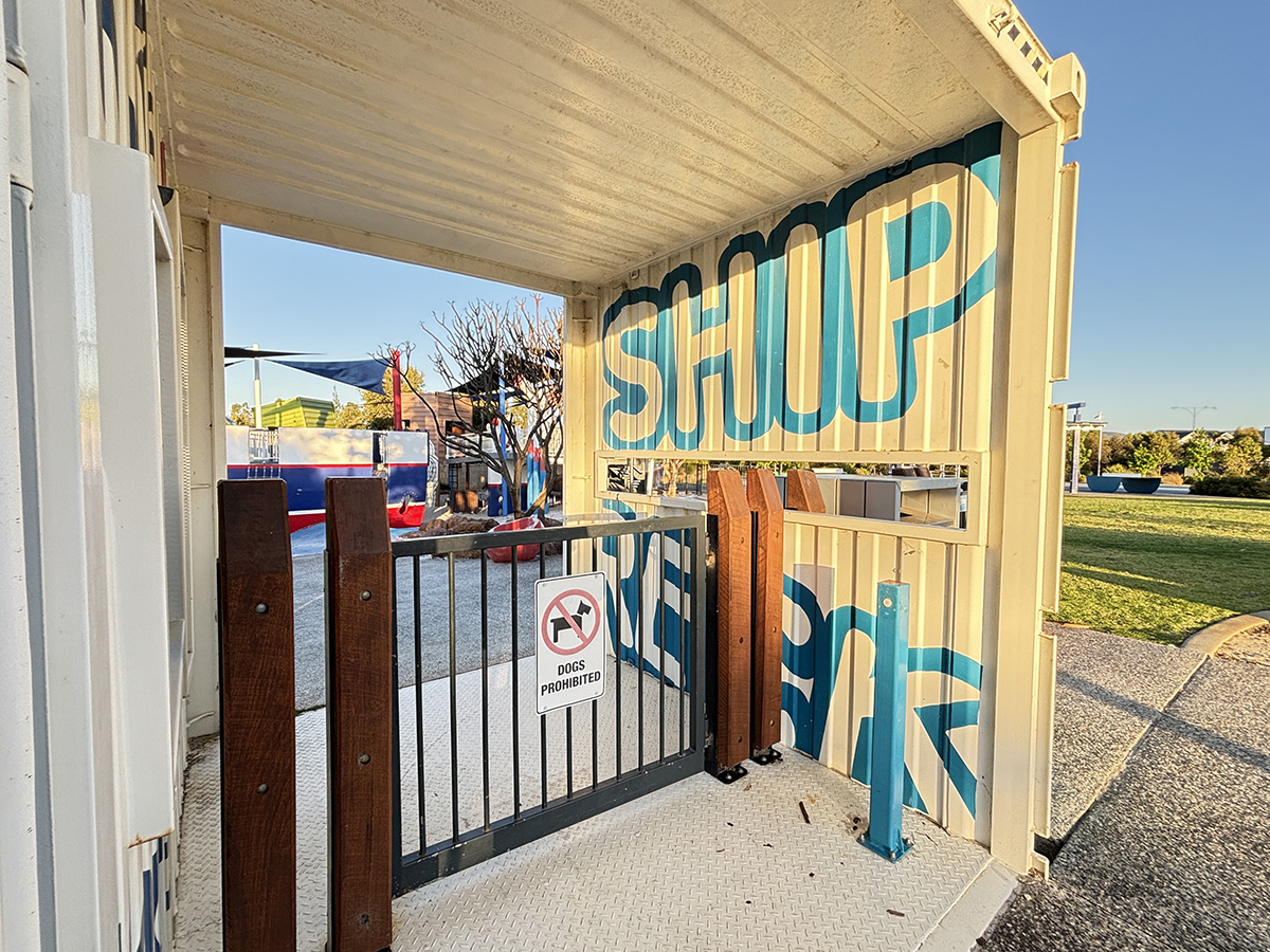 Shipwreck Park fenced playground