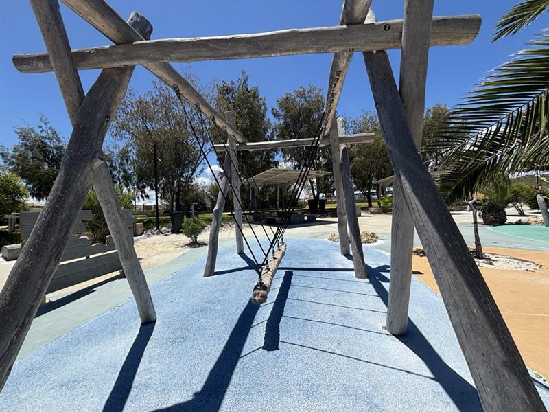 Shorehaven Adventure Playground Alkimos Swinging rope log
