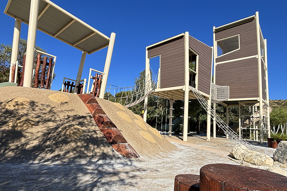 Treehouse Cove playground slides