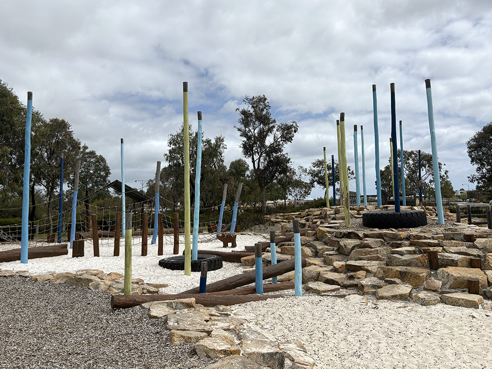 Adventurescape Playground climbing rocks
