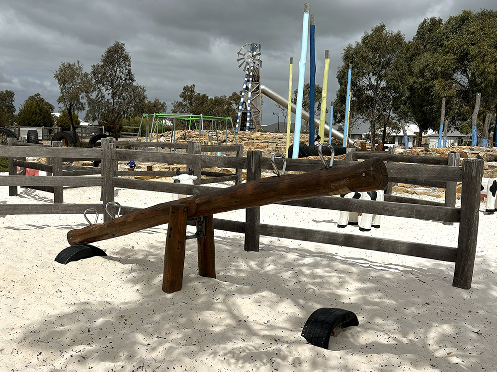 Adventurescape Playground double seesaw