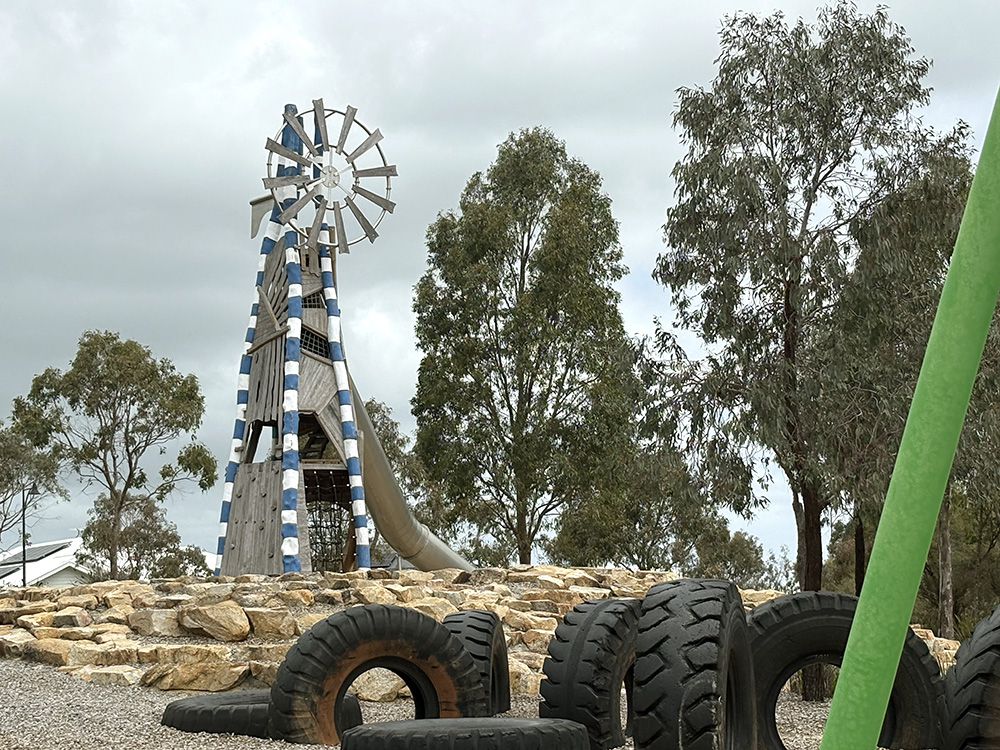 Adventurescape Playground tyres and slide