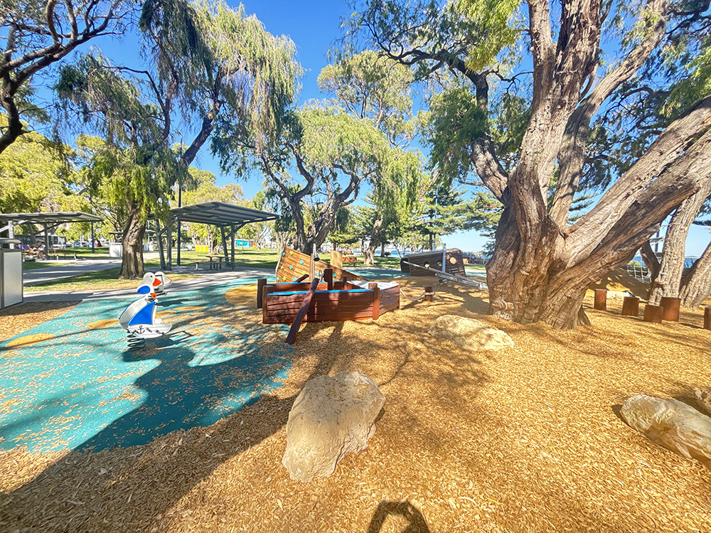 Churchill Park Play Space pretend play