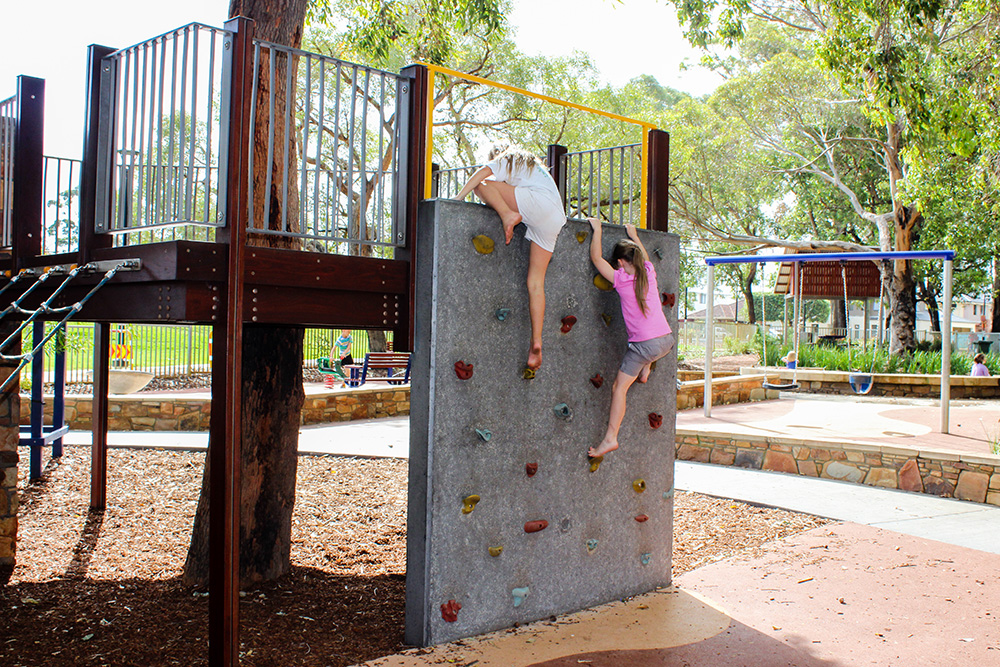 Yokine Playground-climbing wall