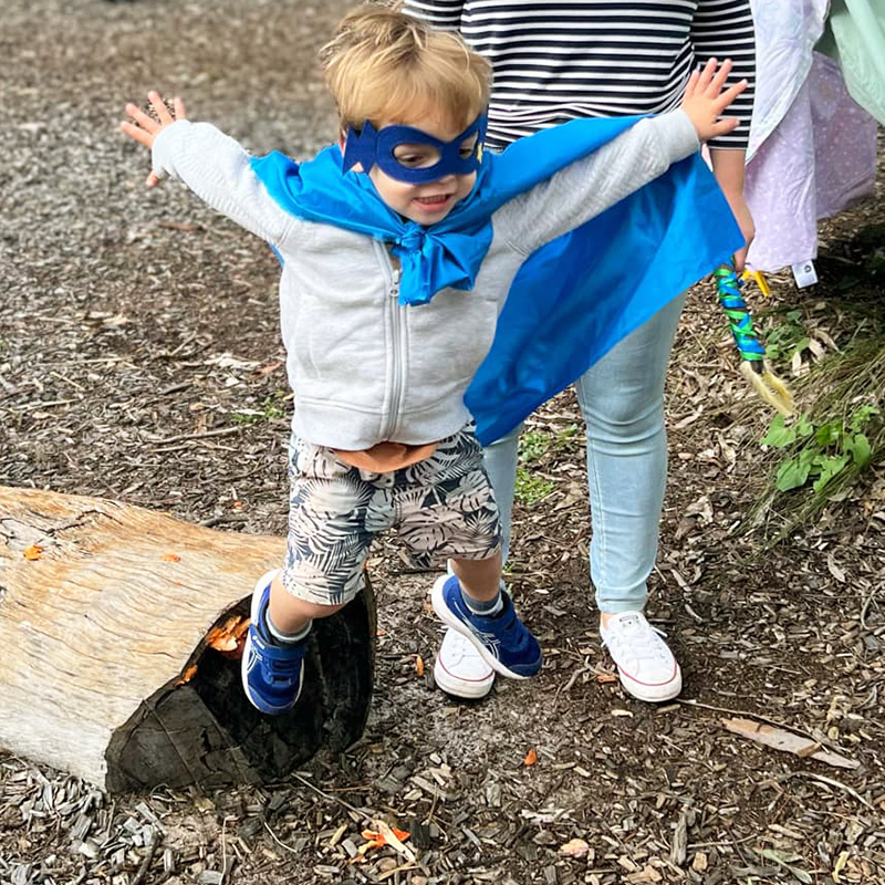 child jumping