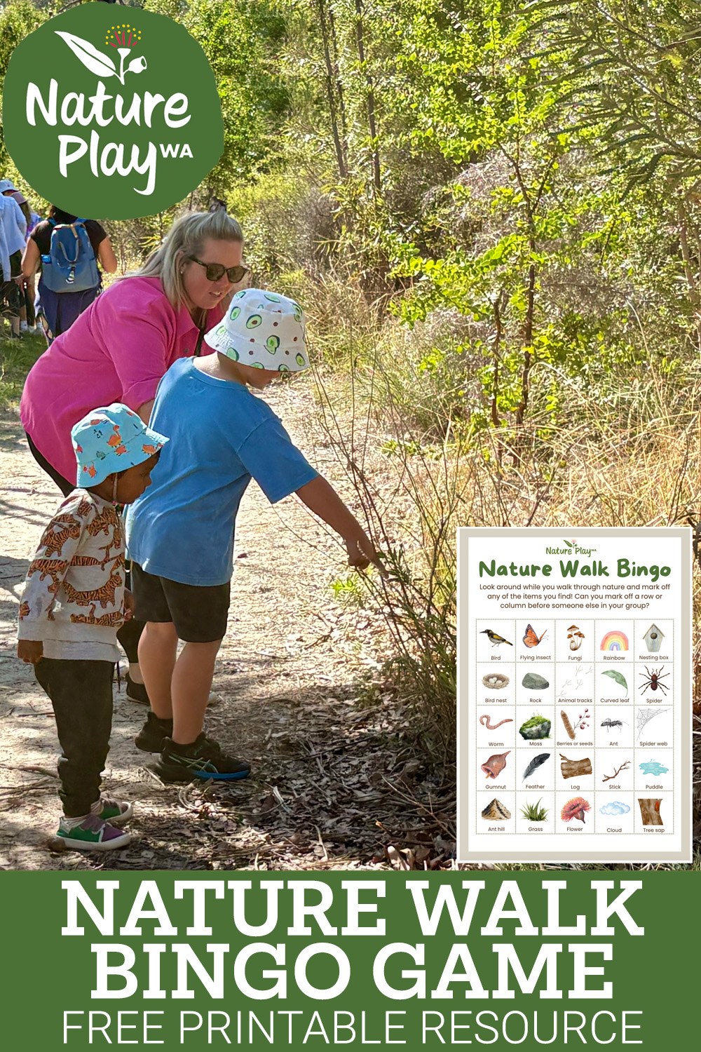 Nature Walk Bingo Game Printable