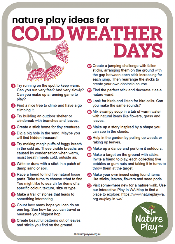 Cold weather play ideas