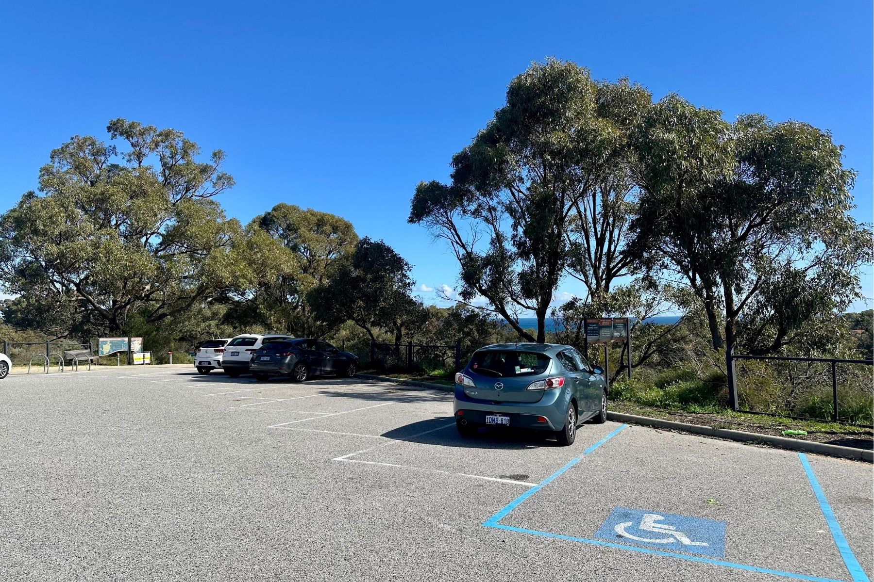 one accessible car bay